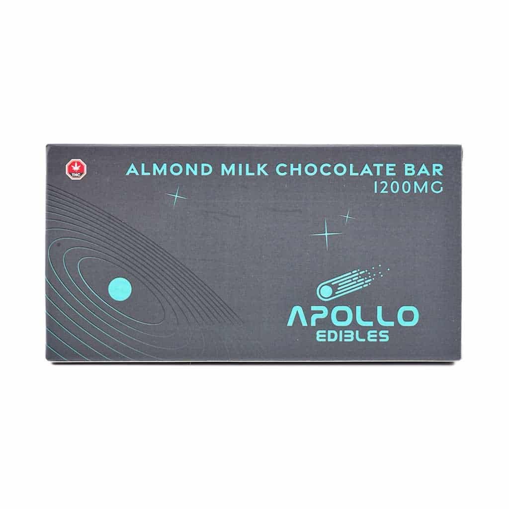 Apollo Edible Chocolates – Almond Milk Chocolate Bar – 1200MG THC