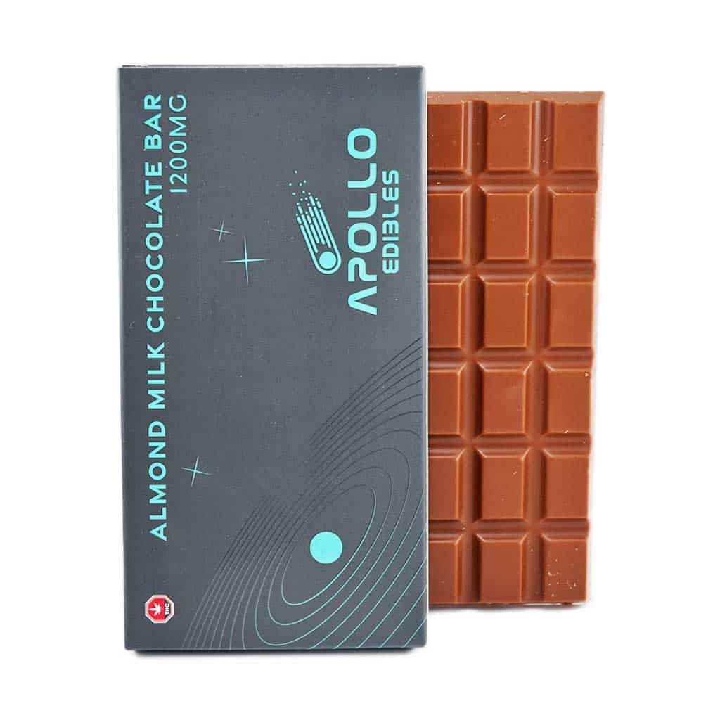 Apollo Edible Chocolates – Almond Milk Chocolate Bar – 1200MG THC