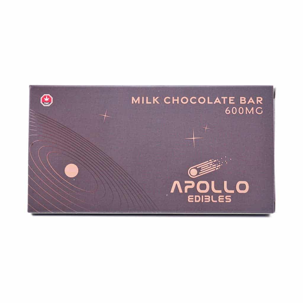 Apollo Edible Chocolates – Milk Chocolate Bar – 600MG THC