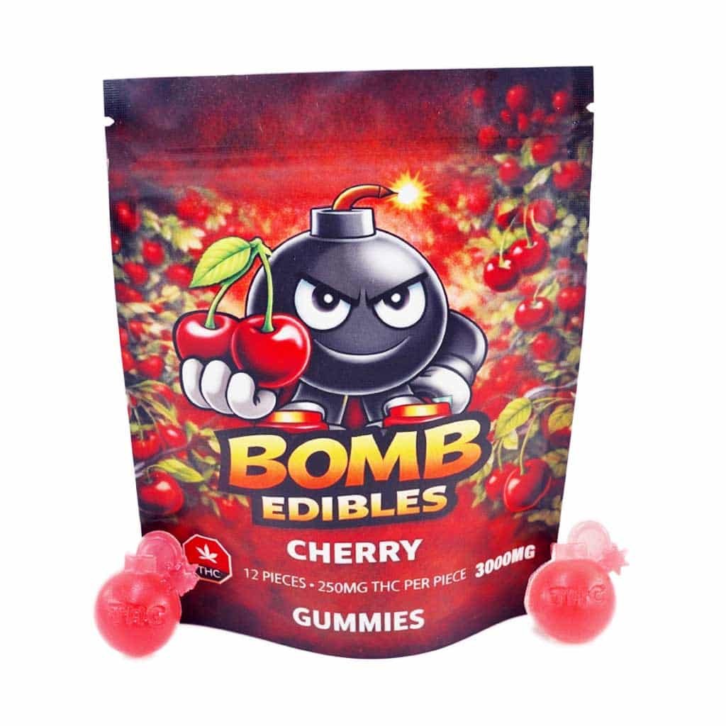 Bomb Edibles – 3000mg THC Gummies – Cherry