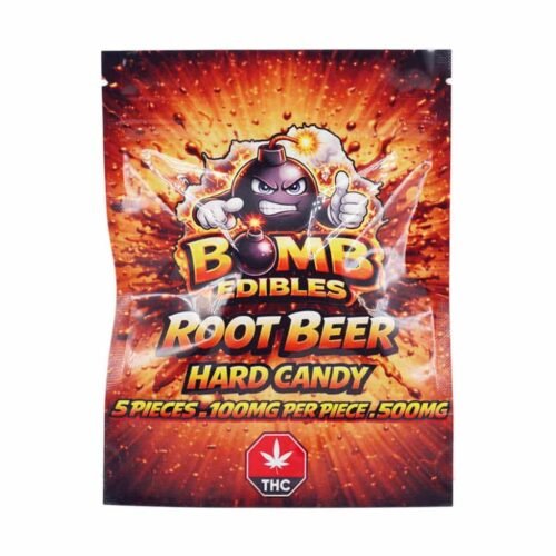 Bomb Edibles – 500mg THC Hard Candy – Root Beer