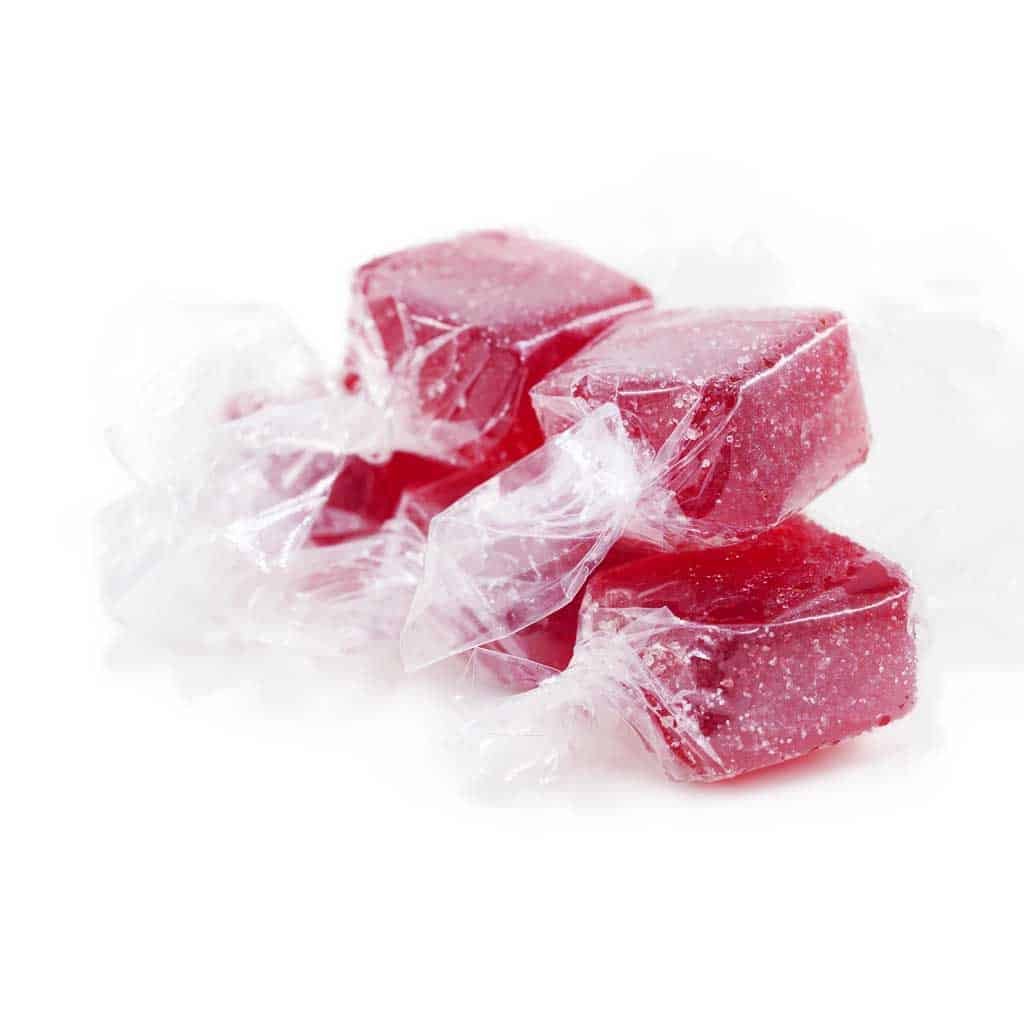 Bomb Edibles – 500mg THC Sour Hard Candy – Cherry