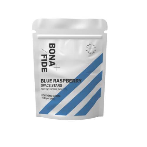 Bonafide – Space Stars – Blue Raspberry (500mg THC, 1000mg THC) Indica