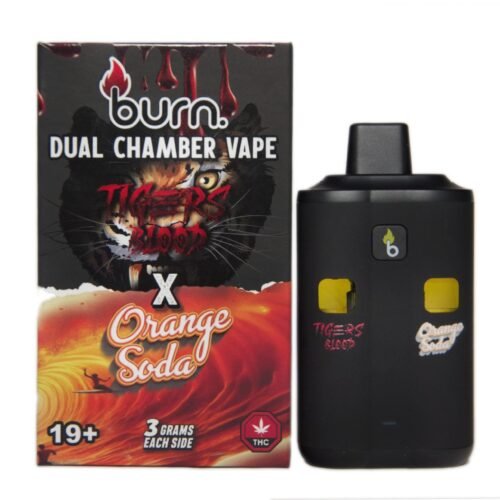 Burn Extracts – Dual Chamber Disposable Vape – Tiger Blood + Orange Soda (3+3 Gram)
