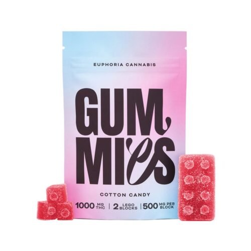 Euphoria Cannabis – Cotton Candy Gummies 1000mg THC