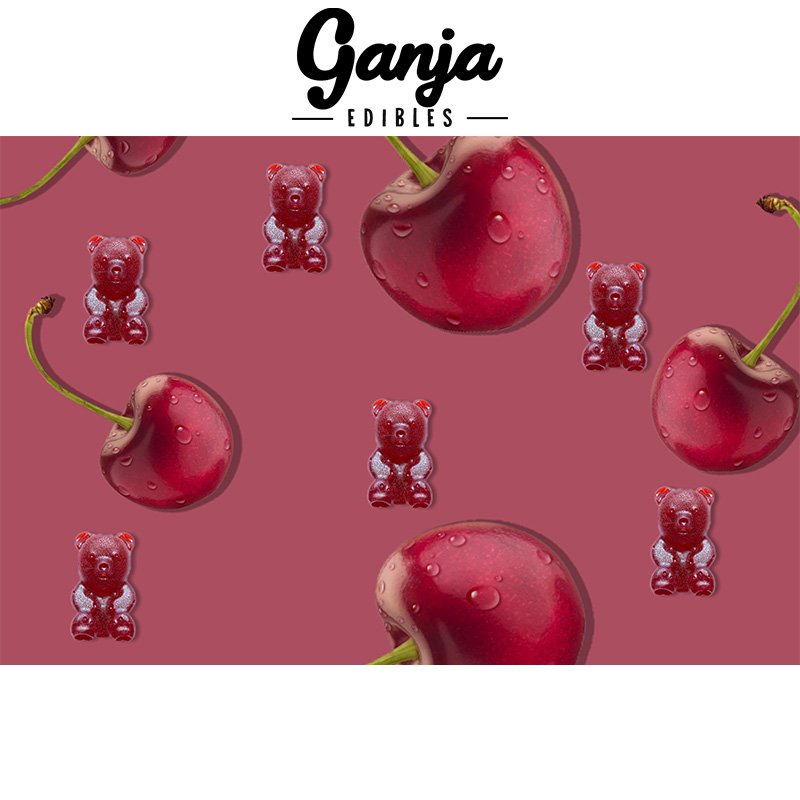 Ganja Edibles – Sour Ganja Bears 150mg THC