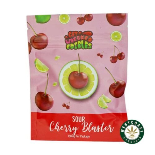 Get Wrecked Edibles – Sour Cherry Blaster 300mg THC
