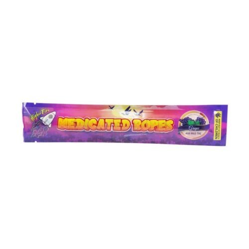Higher Fire Extracts – Medicated Ropes – Grape 400MG THC