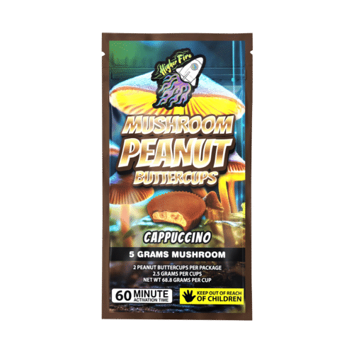 Higher Fire Extracts – Mushroom Peanut butter Chocolate Cups – Cappuccino 5000MG