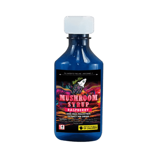 Higher Fire Extracts – Mushroom Syrup – Raspberry 3000mg Psilocybin