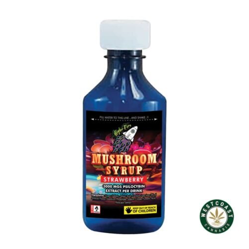 Higher Fire Extracts – Mushroom Syrup – Strawberry 3000mg Psilocybin