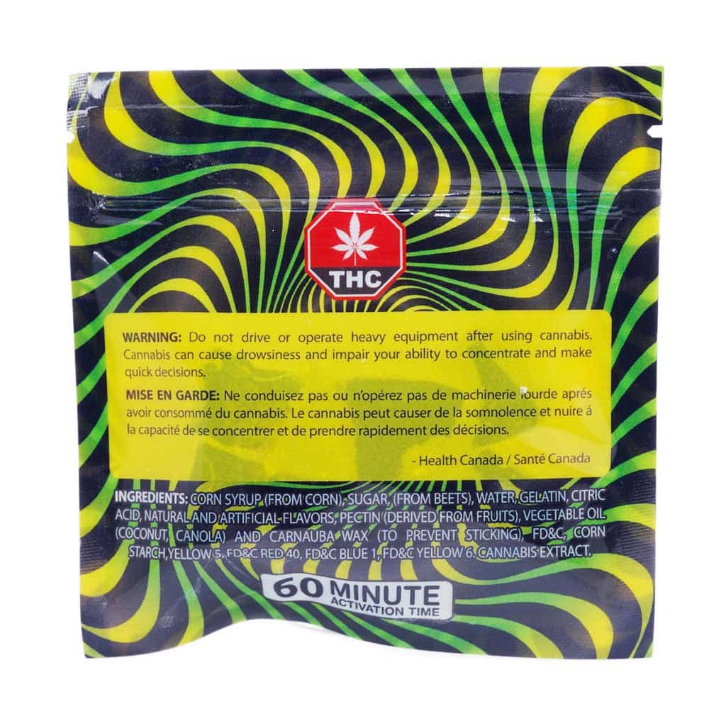 Higher Fire Extracts – Shatter Gummy Cubes – Green Apple 2500mg THC