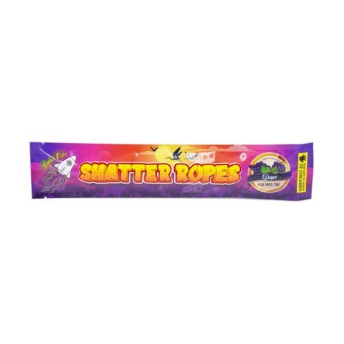 Higher Fire Extracts – Shatter Ropes – Grape 650MG THC