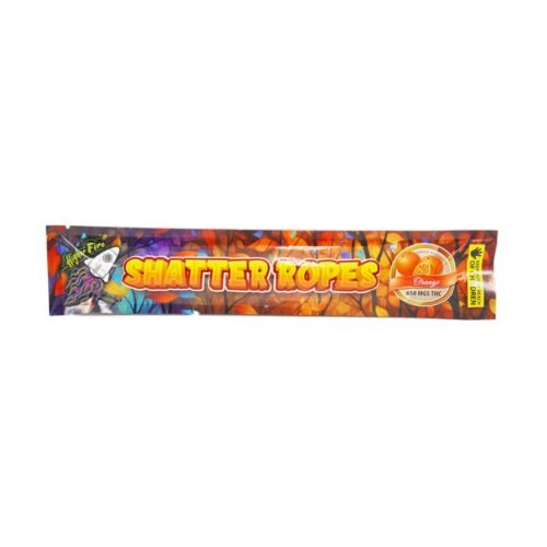 Higher Fire Extracts – Shatter Ropes – Orange 650MG THC