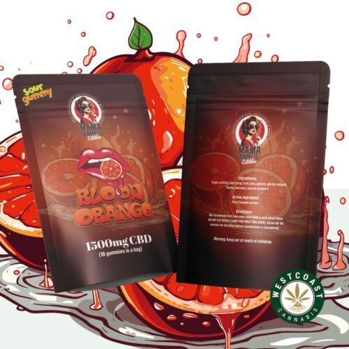 Mama Anne’s Edibles – Blood Orange Gummy – 1500mg CBD