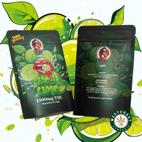 Mama Anne’s Edibles – Key Lime Gummy – 1500mg THC