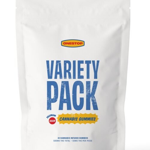 One Stop – Sour Variety Pack THC Gummies 500mg