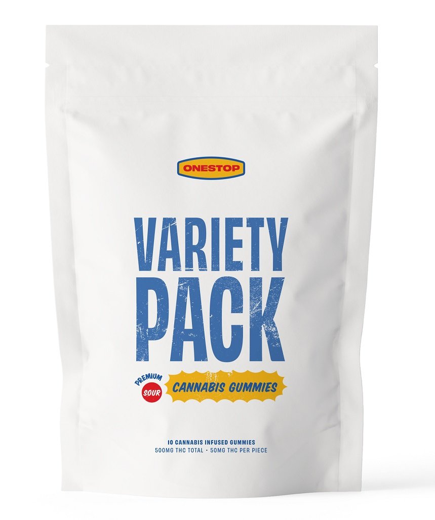 One Stop – Sour Variety Pack THC Gummies 500mg