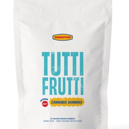 One Stop – Tutti Fruitti 1:1 Gummies 500mg