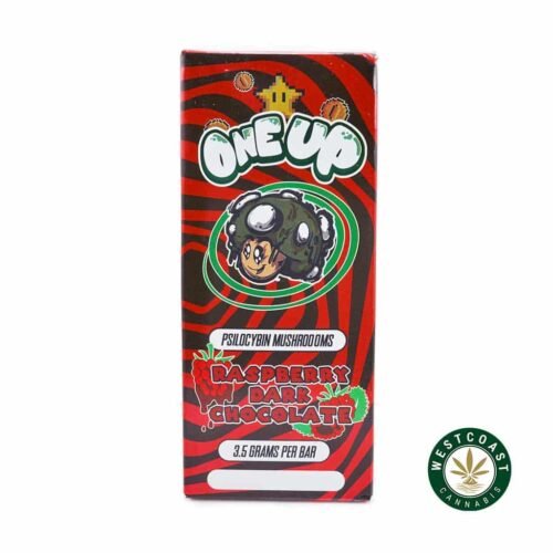One Up – Psilocybin Mushrooms – Raspberry Dark Chocolate 3.5G