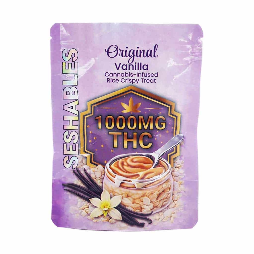 Seshables Rice Crispy – Original Vanilla 1000mg THC