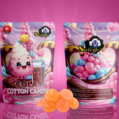 Sky High Edibles – Cola + Cotton Candy Gummy 3000mg THC