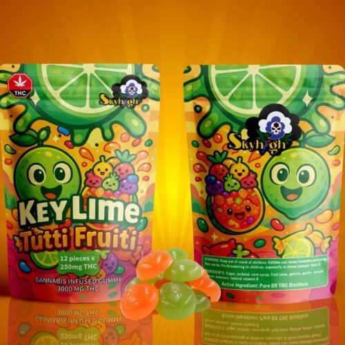 Sky High Edibles – Key Lime + Tutti Frutti Gummy 3000mg THC