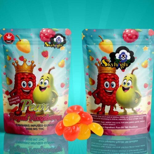 Sky High Edibles – Pear + Royal Raspberry Gummy 3000mg THC