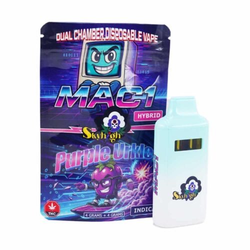 Sky High Extract – Dual Chamber Vape – MAC1 (Hybrid) + Purple Urkle (Indica) – (4 Grams + 4 Grams)