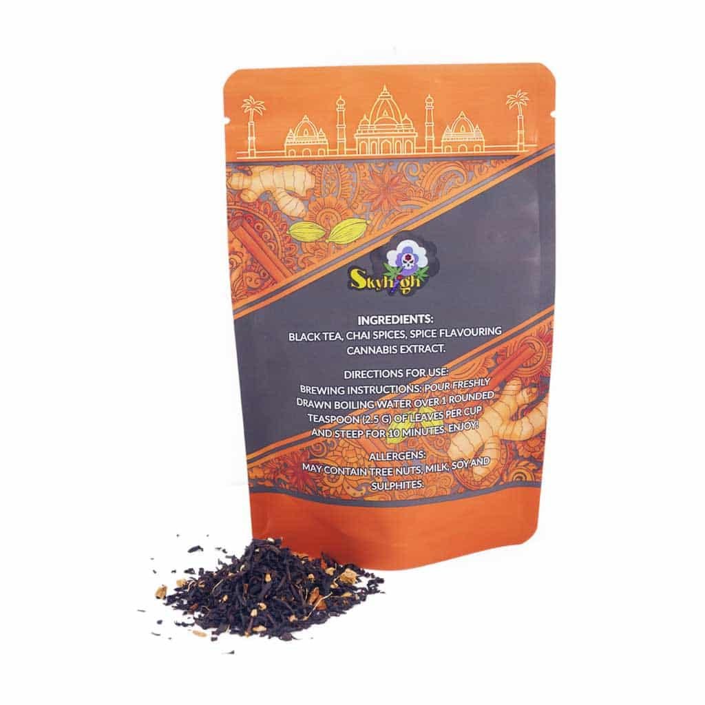 Sky High Tea – Chai Black Tea – 250mg THC + 50mg CBD