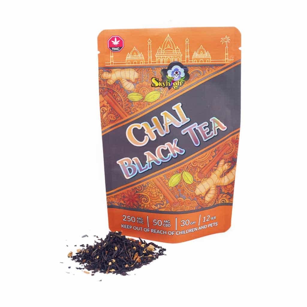 Sky High Tea – Chai Black Tea – 250mg THC + 50mg CBD