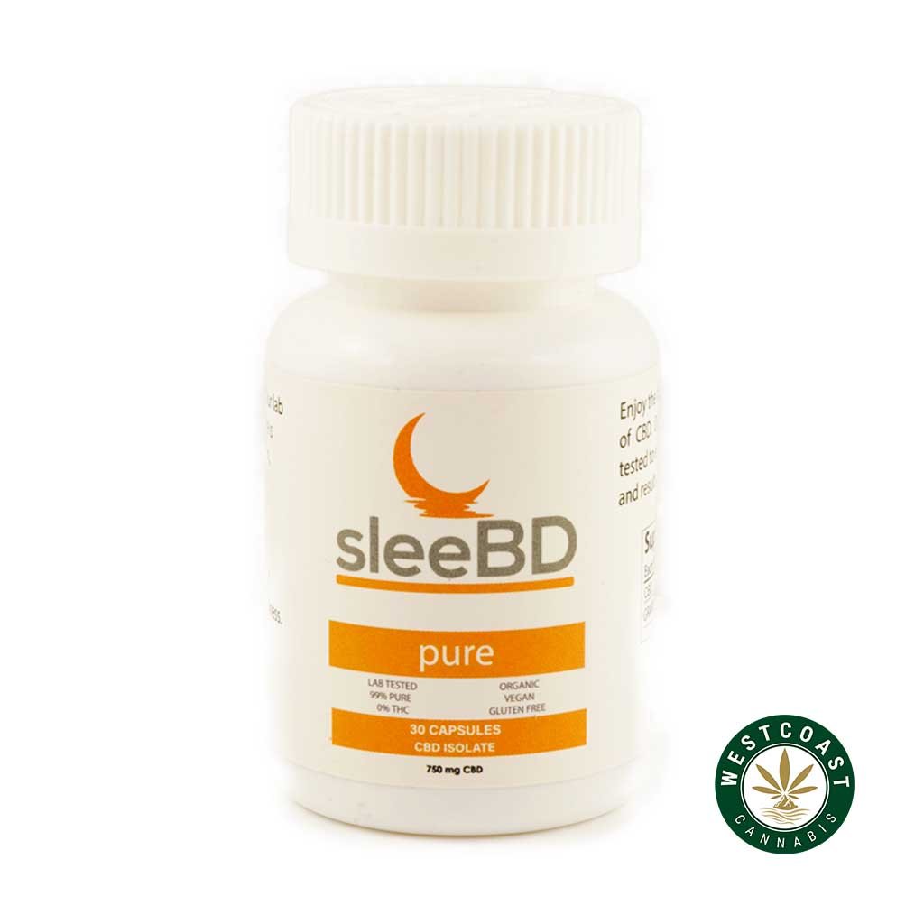 SleeBD – Pure Capsules – 100% CBD Isolate