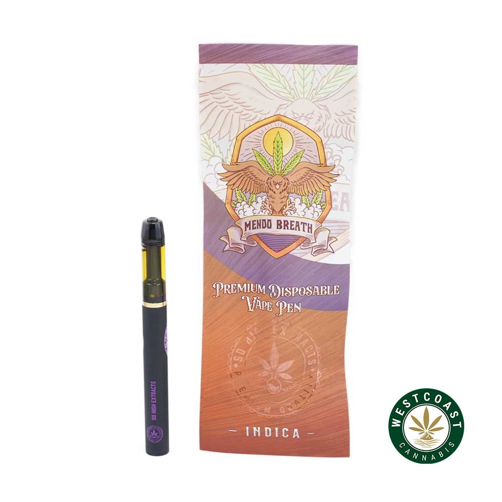 So High Extracts Disposable Pen – Mendo Breath 1ML (Indica)