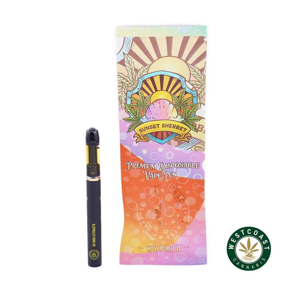 So High Extracts Disposable Pen – Sunset Sherbet 1ML (Hybrid)