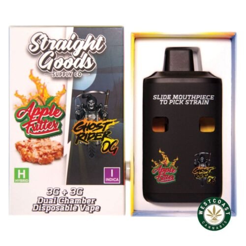 Straight Goods – Dual Chamber Vape – Apple Fritter + Ghost Rider OG (3 Grams + 3 Grams)