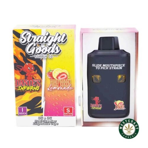 Straight Goods – Dual Chamber Vape – Dante’s Inferno + Strawberry Lemonade (3 Grams + 3 Grams)