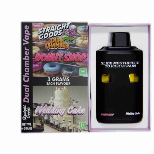 Straight Goods – Dual Chamber Vape – Donut Shop + Wedding Cake (3 Grams + 3 Grams)