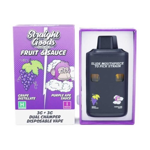 Straight Goods – Dual Chamber Vape – Grape + Purple Ape (3 Grams + 3 Grams)