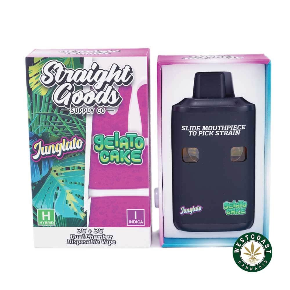 Straight Goods – Dual Chamber Vape – Junglato + Gelato Cake (3 Grams + 3 Grams)
