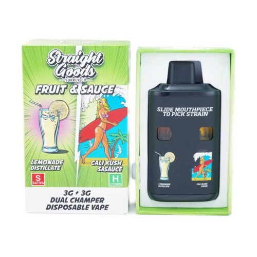 Straight Goods – Dual Chamber Vape – Lemonade + Cali Kush (3 Grams + 3 Grams)