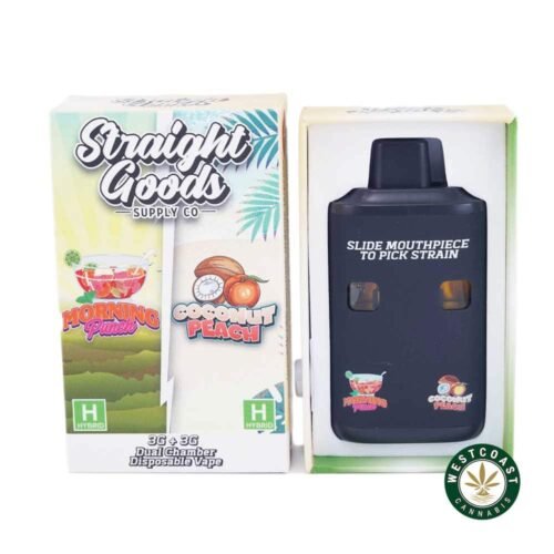 Straight Goods – Dual Chamber Vape – Morning Punch + Coconut Punch (3 Grams + 3 Grams)