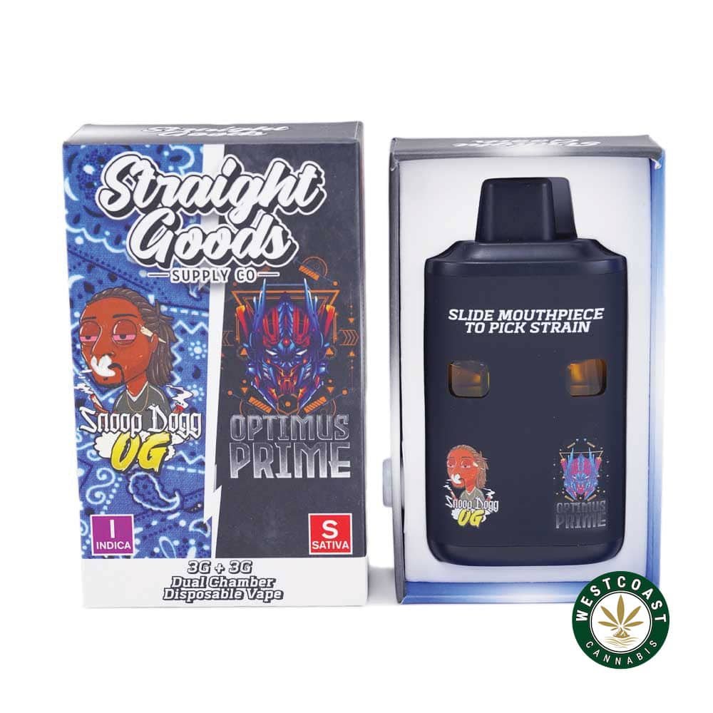 Straight Goods – Dual Chamber Vape – Snoop Dogg OG + Optimus Prime (3 Grams + 3 Grams)