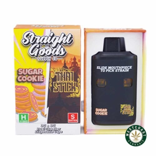 Straight Goods – Dual Chamber Vape – Sugar Cookies + Thai Stick(3 Grams + 3 Grams)