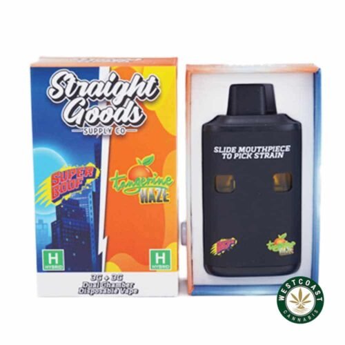 Straight Goods – Dual Chamber Vape – Super Boof + Tangerine Haze (3 Grams + 3 Grams)