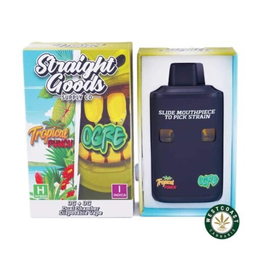 Straight Goods – Dual Chamber Vape – Tropical Punch + Ogre (3 Grams + 3 Grams)