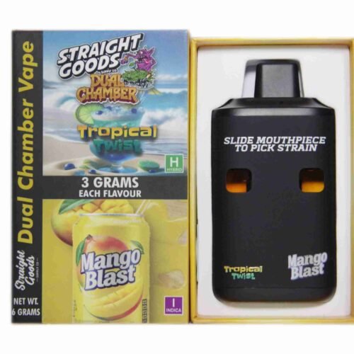 Straight Goods – Dual Chamber Vape – Tropical Twist + Mango Blast (3 Grams + 3 Grams)