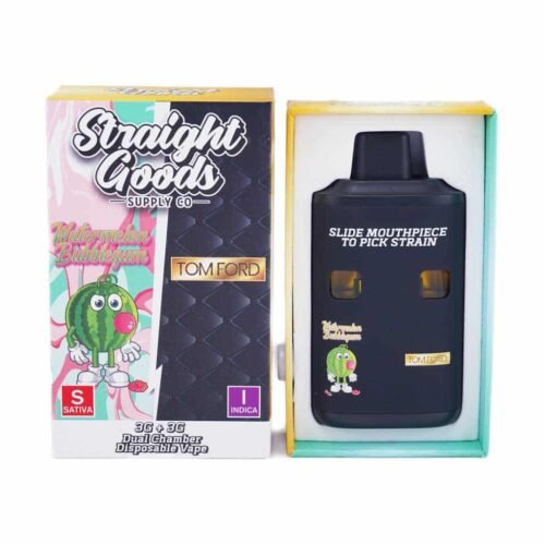 Straight Goods – Dual Chamber Vape – Watermelon Bubblegum + Tom Ford (3 Grams + 3 Grams)