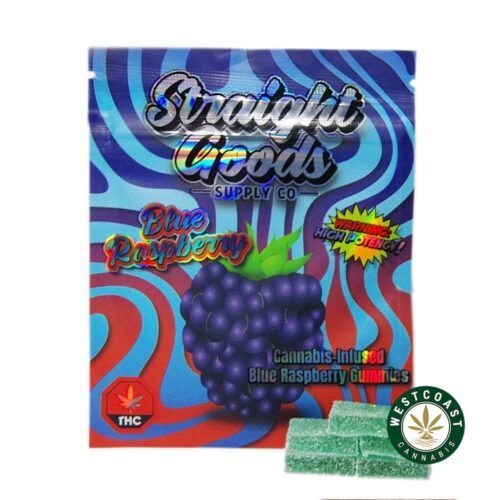 Straight Goods Edibles – Blue Raspberry (500mg THC)