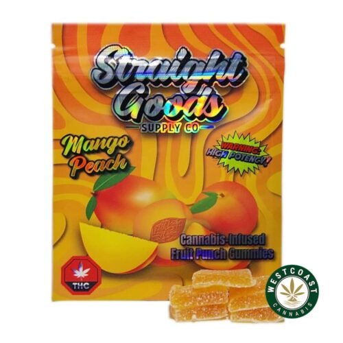 Straight Goods Edibles – Mango Peach (500mg THC)