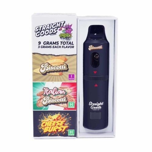 Straight Goods – Triple Chamber Vape – Biscotti + Italian Biscotti + Cheese Burst (3 Grams + 3 Grams + 3 Gram)